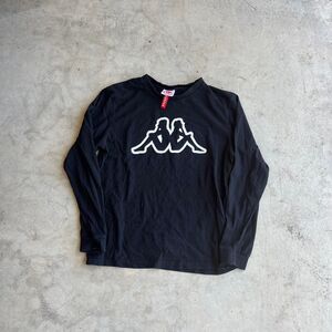 Kappa Womens Long sleeve t shirt Size Black y2k